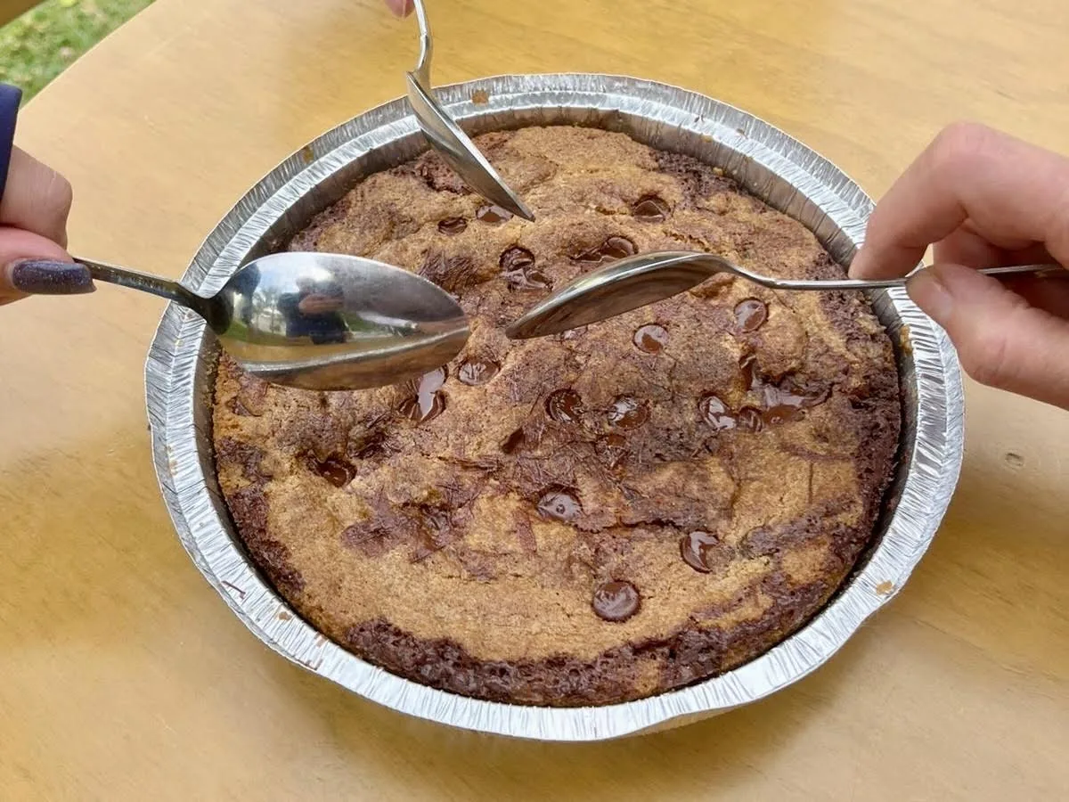 Galleta gigante con chocolate belga para compartir